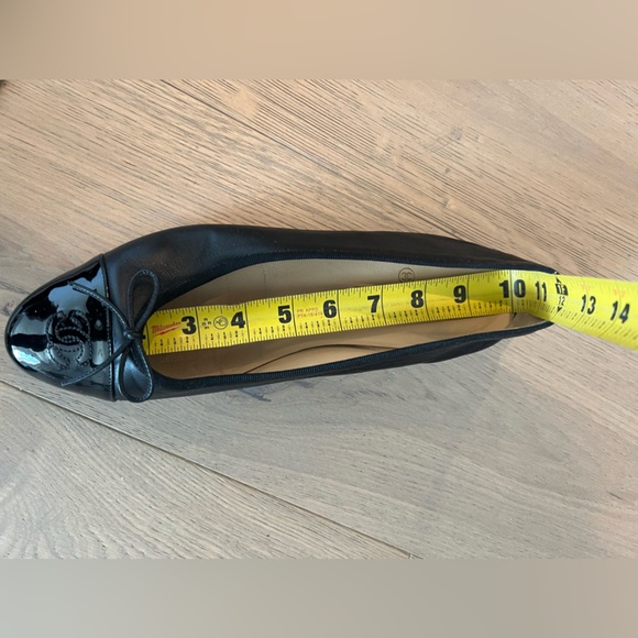 CHANEL ballet ballerina flats black size 42 patent and leather - Picture 11 of 11
